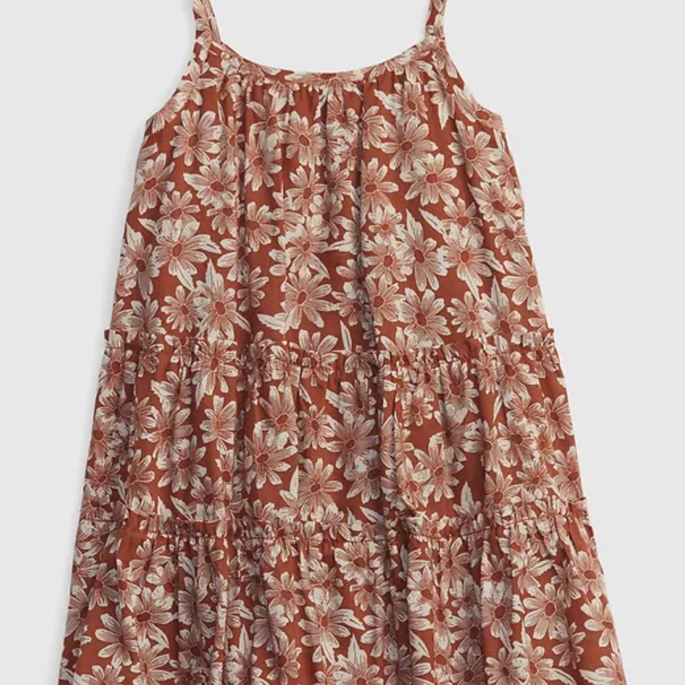 GAP Floral Kids Dress in Brown and Cream